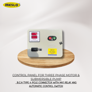 Control Panel For Three Phase Motor & Submersible Pump with Automatic Control Switch