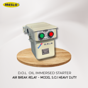 D.O.L. Oil Immersed Starter Model. S.O.I Heavy Duty Contacts